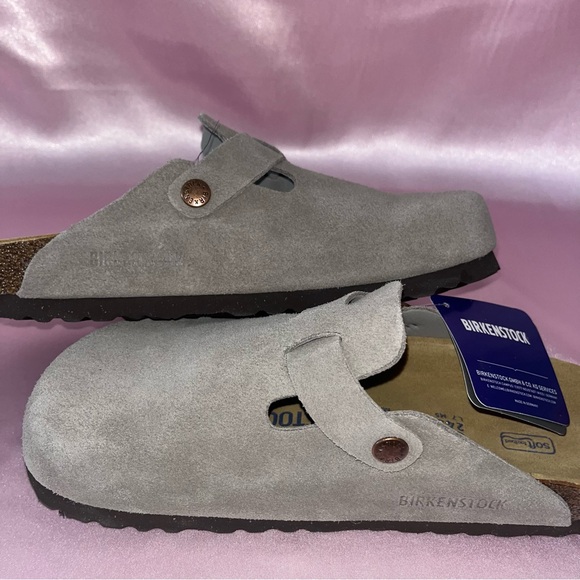Birkenstock suede clogs size 7.5 W - Picture 2 of 10